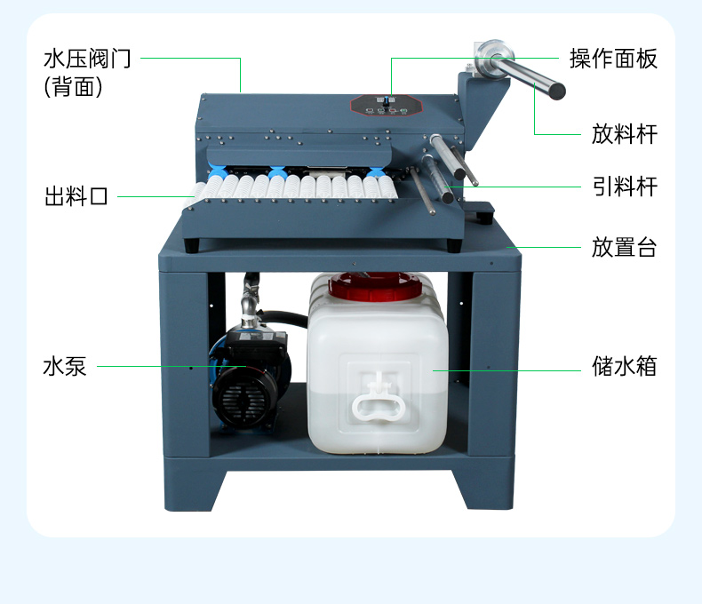 气柱卷气泡柱全自动注水机